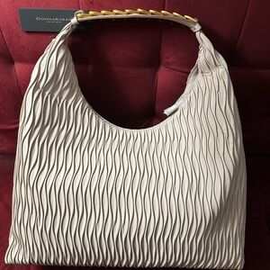Donna Karan Beige Textured Tote